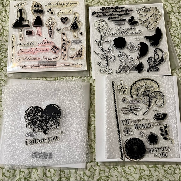 Close to my Heart Sping Stamp Collection Set of 4 - Picture 1 of 10